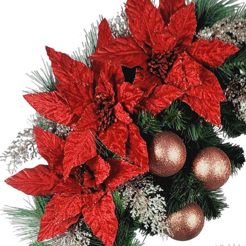 NEW-SALE-"For the Season" Tombstone Wreath-28"D