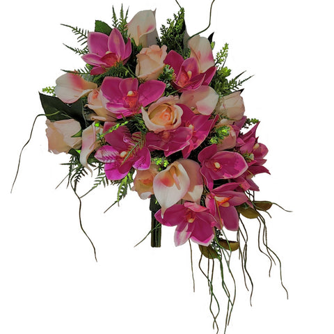 NEW "Gentle Breeze" Mausoleum Bouquet-16"H including Cascading Drop-PREMIUM PRODUCT (Copy) (Copy)