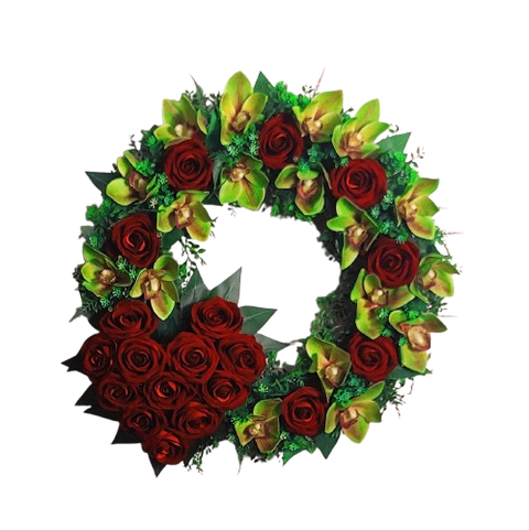 "Reflection of Love" Tombstone Wreath-Premium-20"Diameter