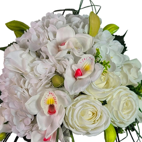 NEW-"Heavenly Grace" Mausoleum Bouquet-10" H