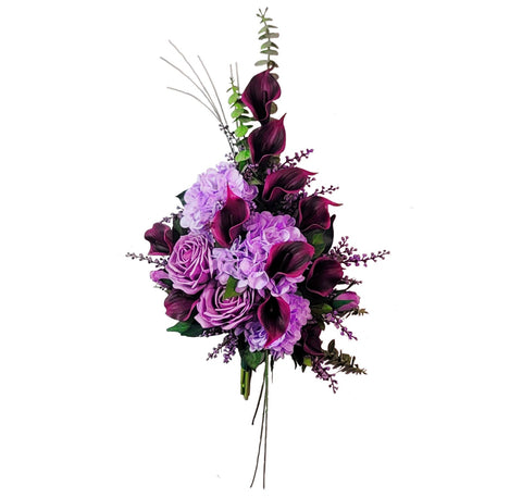 NEW-SALE-"Lavender Luxe" Mausoleum Bouquet-19"H