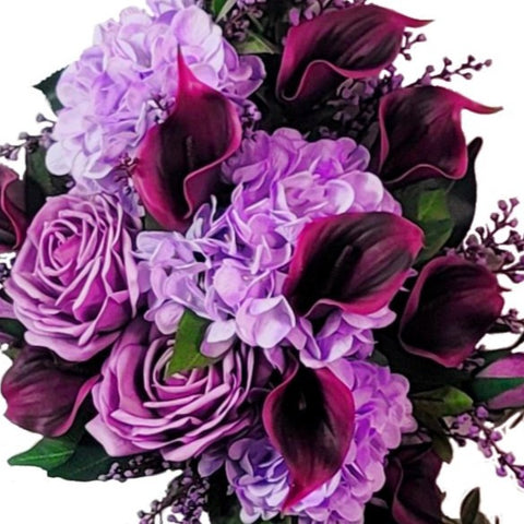 NEW-SALE-"Lavender Luxe" Mausoleum Bouquet-19"H