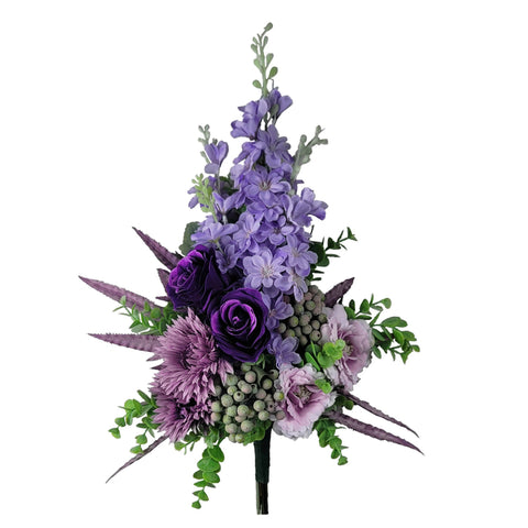 NEW "Lavender Loveliness" Mausoleum Bouquets-17"H