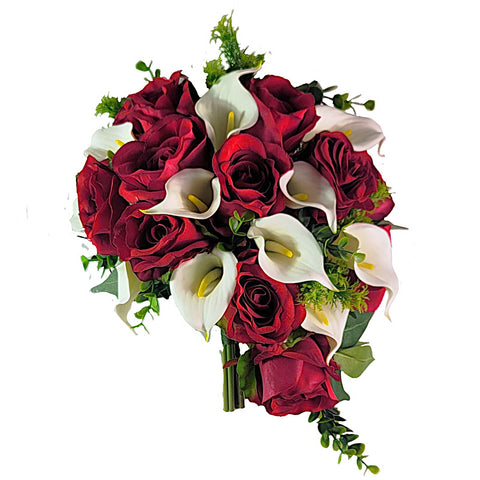 NEW-"Deep in My Heart-Red" Mausoleum Bouquet-19"