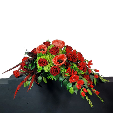 "Seasonal Impressions" Tombstone Saddle-36"Premium Design