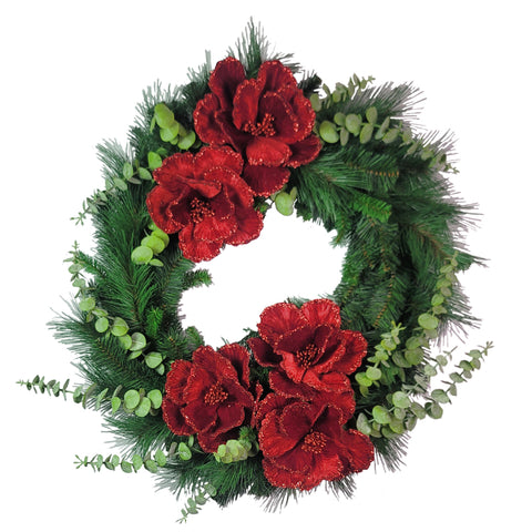 NEW-SALE-"Spirit of the Holidays" Tombstone Wreath-26"D