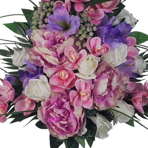 SALE-"Sweetness" Mausoleum Bouquet-22"H-Traditional Design