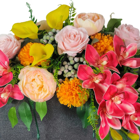 NEW RECIPE-SALE- "Garden of the Sunrise" Tombstone Saddle-30" Width