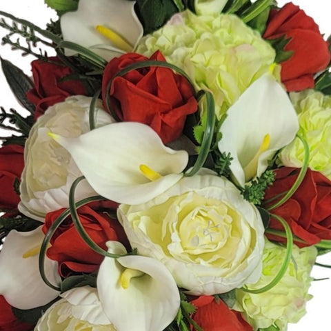 New Design-"Heartfelt Tears"- Mausoleum Bouquet-24"