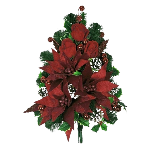 "Warming Thoughts" Mausoleum Bouquet-18"H