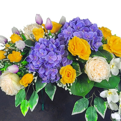 NEW-SALE-"Tranquil Memories" Blue Headstone Saddle-39" Width PREMIUM