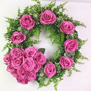 Our Signature Wreath and Heart Combination Tribute-20"D-14 Colour Options