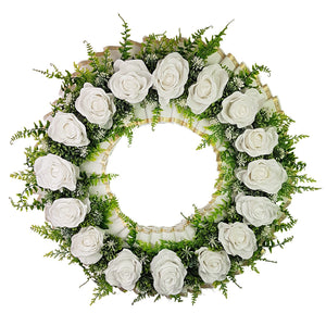 "With All Our Love" Memorial Tombstone Wreath-20" -7 Colours Available
