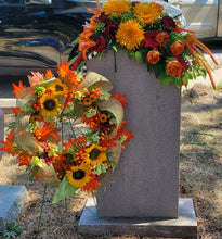 "Splendour of Fall" Tombstone Wreath-26" Diameter