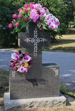 "Lavender Loveliness" Headstone Saddle-PREMIUM-36"L