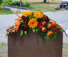 'Harvest Bounty" Premium Tombstone Saddle-37"L