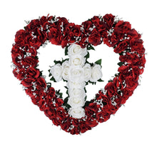 "Always Loved" Open Heart and Cross Combination-25"D