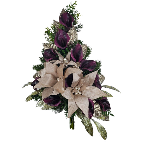 NEW "Elegance" Mausoleum Bouquet-17" H-PREMIUM