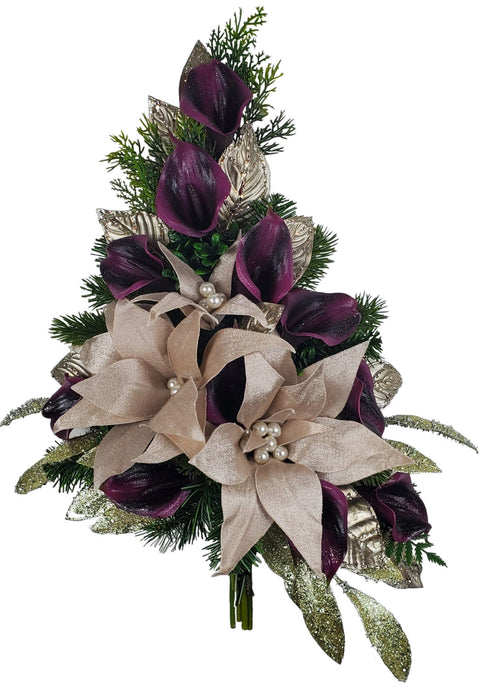 NEW "Elegance" Mausoleum Bouquet-17" H-PREMIUM