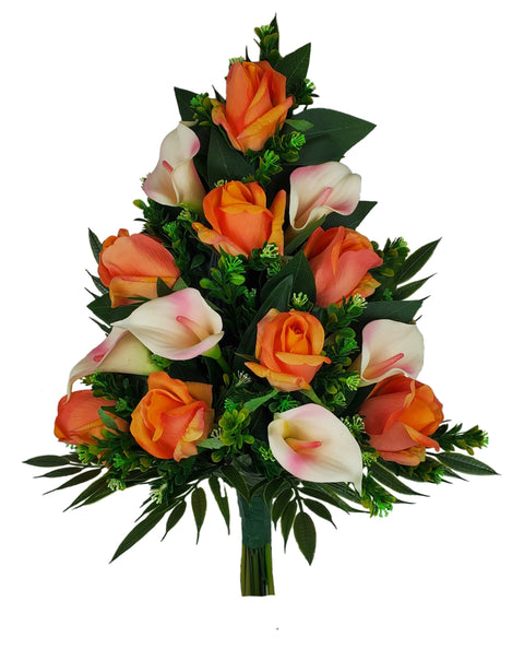 "Everlasting Love"- Mausoleum Tributes-SET OF 2-16" Height Bouquets