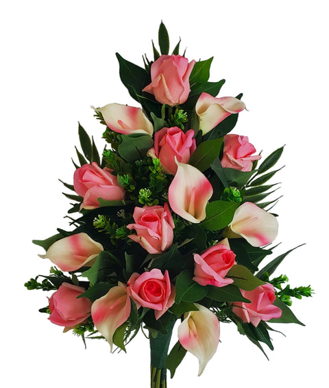 "Everlasting Love"- Mausoleum Tributes-SET OF 2-16" Height Bouquets