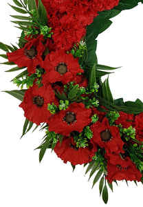 "Lest We Forget" Memorial Tombstone Wreath-24"D