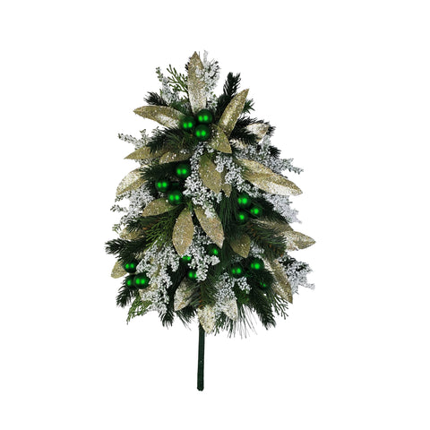 NEW-"Rejoice in the Season" Mausoleum Tree Tribute-16"H