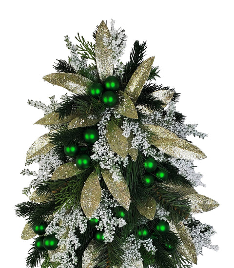 NEW-"Rejoice in the Season" Mausoleum Tree Tribute-16"H