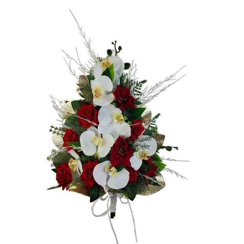 SALE "Rejoice in Tradition" Mausoleum Bouquet-17"H