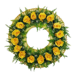 "With All Our Love" Memorial Tombstone Wreath-20" -7 Colours Available
