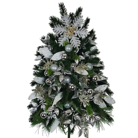 SALE "Shimmering Silver" Mausoleum Tree Tribute-21"