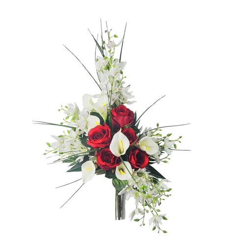 NEW "Adoration" Mausoleum Bouquets-18"H